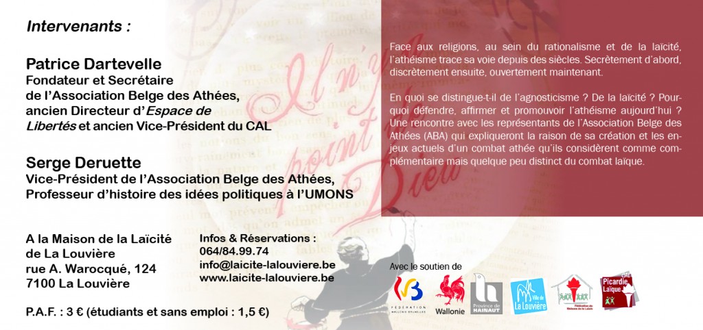 La Louvière_L'athéisme, une necessité_Invitation2