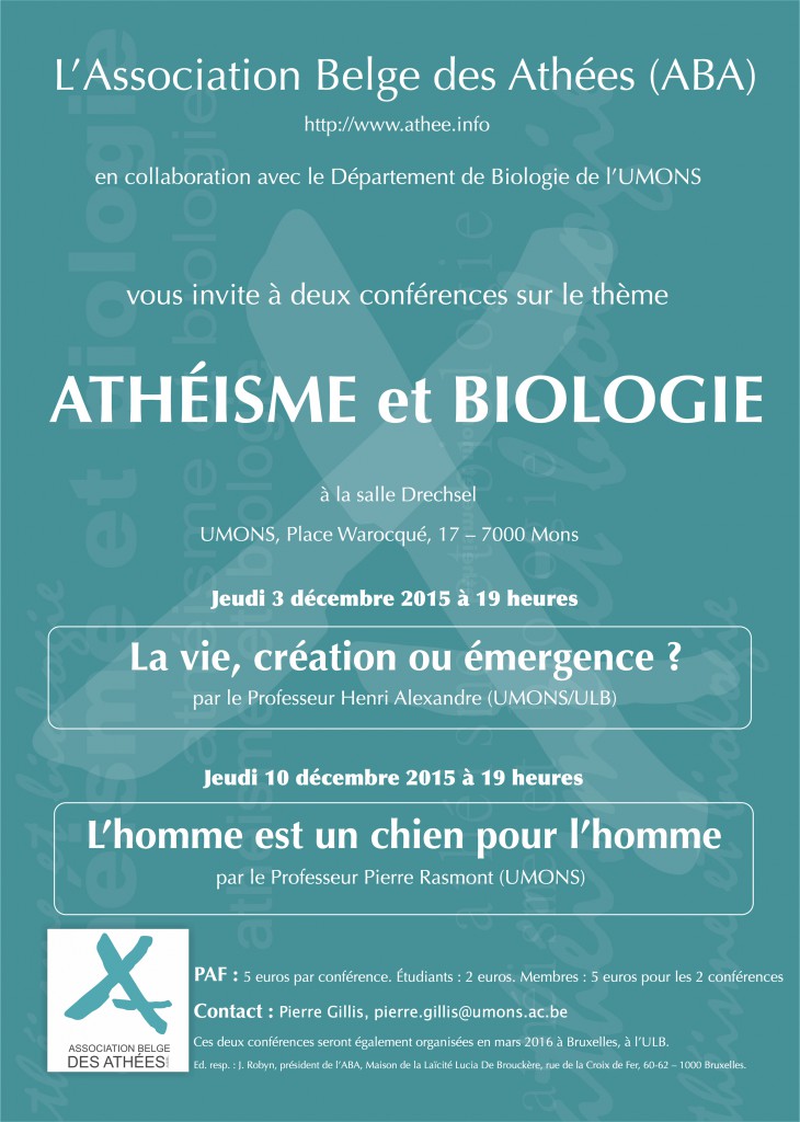 Atheisme et biologie pour le Net