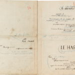 Première page du manuscrit de Mallarmé