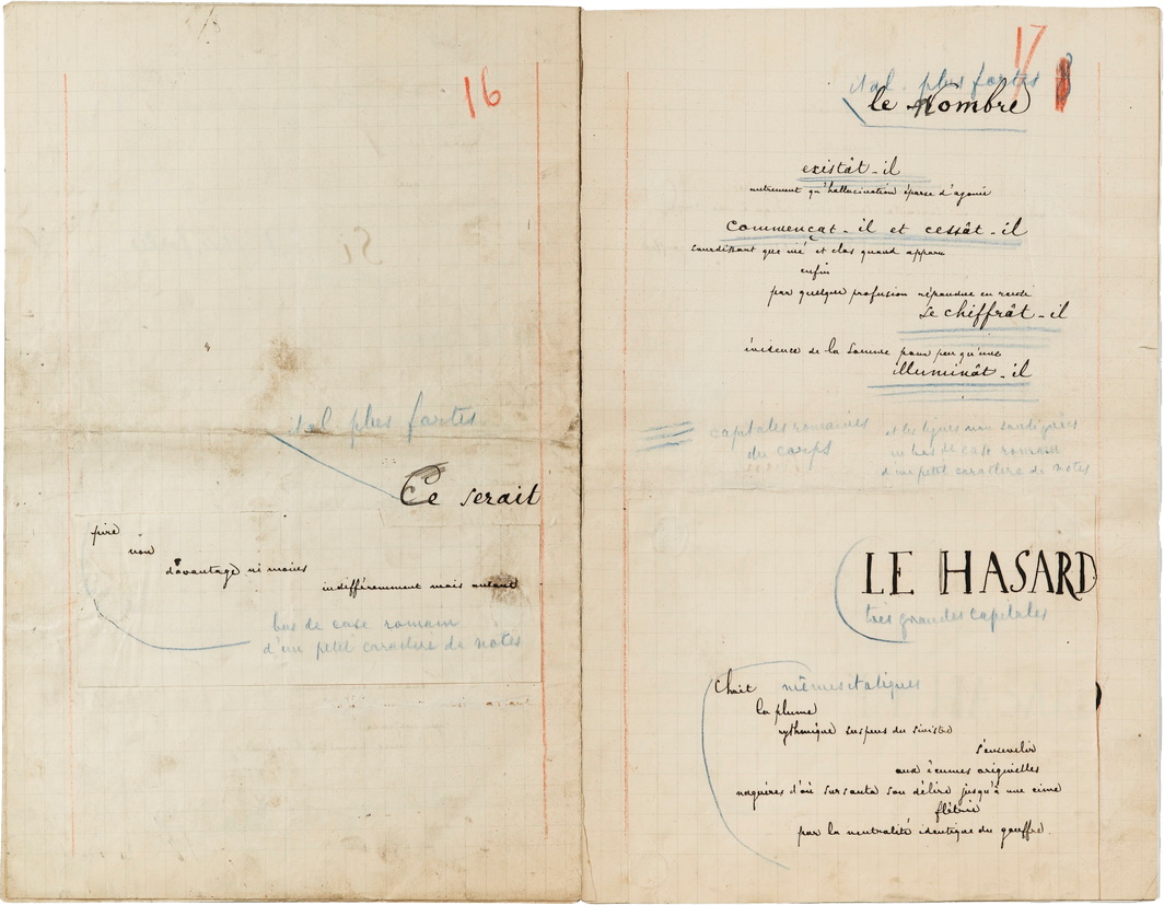 Première page du manuscrit de Mallarmé